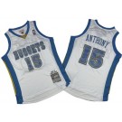 Men's Denver Nuggets #15 Carmelo Anthony White 2006 Throwback Swingman Jersey