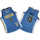 Men's Denver Nuggets #15 Nikola Jokic Light Blue 2016 Throwback Swingman Jersey