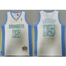 Men's Denver Nuggets #15 Nikola Jokic White 2006 Throwback Swingman Jersey