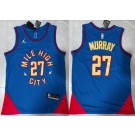 Men's Denver Nuggets #27 Jamal Murray Blue Statement Icon Swingman Jersey