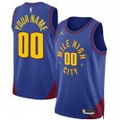Men's Denver Nuggets Customized Blue Statement Icon Swingman Jersey