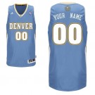 Men's Denver Nuggets Customized Light Blue Swingman Adidas Jersey