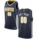 Men's Denver Nuggets Customized Navy Icon Swingman Nike Jersey