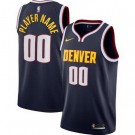 Men's Denver Nuggets Customized Navy Stitched Swingman Jersey