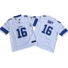 Men's Detroit Lions #16 Jared Goff Limited White FUSE Vapor Jersey