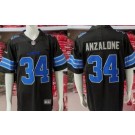 Men's Detroit Lions #34 Alex Anzalone Limited Black Vapor Jersey