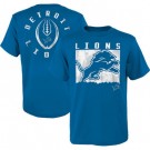 Men's Detroit Lions Blue Liquid Camo Logo T Shirt