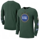 Men's Detroit Pistons Green 2022 City Edition Essential Expressive Long Sleeve T-Shirt