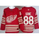 Men's Detroit Red Wings #88 Patrick Kane Red Centennial Authentic Jersey