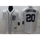 Men's Detroit Tigers #20 Spencer Torkelson White Cool Base Jersey
