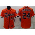 Men's Detroit Tigers #24 Miguel Cabrera Orange Authentic Jersey