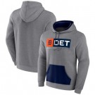 Men's Detroit Tigers Gray Iconic Steppin Up Fleece Pullover Hoodie