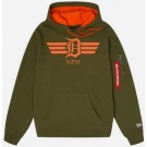 Men's Detroit Tigers Green Alpha Industries Pullover Hoodie