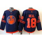 Men's Edmonton Oilers #18 James Neal Navy Alternate Authentic Jersey