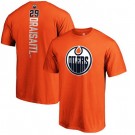 Men's Edmonton Oilers #29 Leon Draisaitl Orange Printed T Shirt 112642