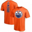 Men's Edmonton Oilers #97 Connor McDavid Orange Printed T Shirt 112349