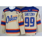 Men's Edmonton Oilers #99 Wayne Gretzky Cream Alternate Authentic Jersey