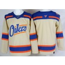 Men's Edmonton Oilers Blank Cream Alternate Authentic Jersey