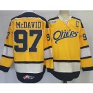 Men's Erie Otters #97 Connor McDavid Yellow Authentic Jersey