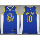 Men's Golden State Warriors #10 Jimmy Butler Blue Sponsor Swingman Jersey