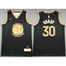 Men's Golden State Warriors #30 Stephen Curry Black Select Series Swingman Jersey