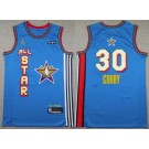Men's Golden State Warriors #30 Stephen Curry Blue 2025 All Star Sponsor Swingman Jersey