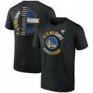 Men's Golden State Warriors Black 2022 NBA Finals Champions Drive List Roster T-Shirt