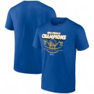 Men's Golden State Warriors Blue 2022 NBA Finals Champions Lead the Change T-Shirt