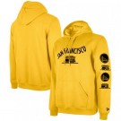 Men's Golden State Warriors Yellow 2023 City Edition Pullover Hoodie