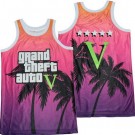 Men's Grand Theft Auto GTA V Pink Basketball Jersey