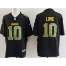 Men's Green Bay Packers #10 Jordan Love Limited Black Fashion Vapor Jersey