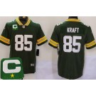 Men's Green Bay Packers #85 Tucker Kraft Limited Green 2025 Captain Patch Vapor Jersey