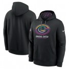 Men's Green Bay Packers Black 2024 Crucial Catch Club Pullover Hoodie