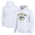 Men's Green Bay Packers Starter White Logo Pullover Hoodie