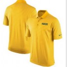 Men's Green Bay Packers Yellow Sideline Lock Up Victory Performance Polo
