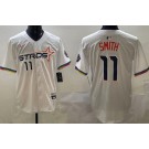 Men's Houston Astros #11 Cam Smith White 2025 City Connect Limited Jersey