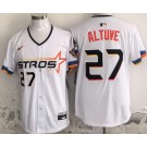 Men's Houston Astros #27 Jose Altuve White 2025 City Connect Limited Jersey