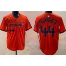 Men's Houston Astros #44 Yordan Alvarez Orange 2025 City Connect Limited Jersey