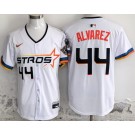 Men's Houston Astros #44 Yordan Alvarez White 2025 City Connect Limited Jersey
