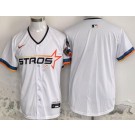 Men's Houston Astros Blank White 2025 City Connect Limited Jersey