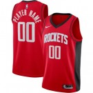 Men's Houston Rockets Customized Red Stitched Swingman Jersey