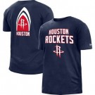 Men's Houston Rockets Navy Brushed Jersey T Shirt