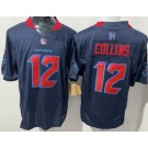 Men's Houston Texans #12 Nico Collins Limited Navy Alternate FUSE Vapor Jersey