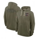 Men's Houston Texans Olive 2025 Salute to Service Sideline Hoodie