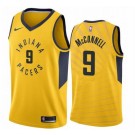 Men's Indiana Pacers #9 TJ McConnell Yellow Icon Hot Press Jersey