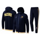 Men's Indiana Pacers Navy 75th Performance Showtime Full Zip Hoodie Jacket Pants Sets