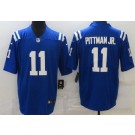 Men's Indianapolis Colts #11 Michael Pittman Jr Limited Blue Vapor Jersey