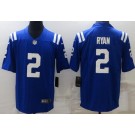Men's Indianapolis Colts #2 Matt Ryan Limited Blue Vapor Jersey