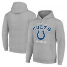 Men's Indianapolis Colts Starter Gray Logo Pullover Hoodie