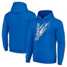 Men's Indianapolis Colts Starter Royal Color Scratch Pullover Hoodie